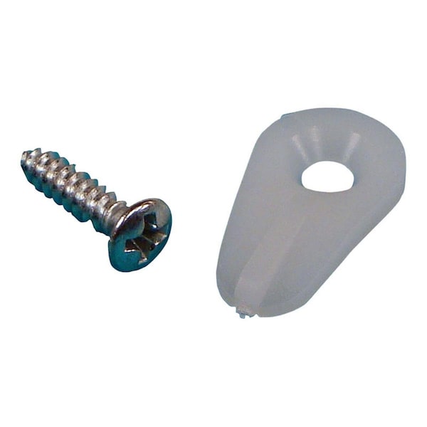 Us Hardware White CD8 Window Clip for Mob 5006523 - main